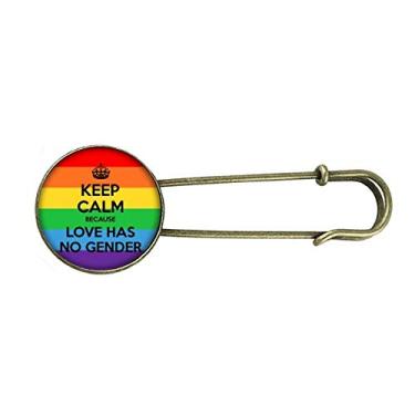 Imagem de Broche de metal retrô gay lésbica transgênero bissexuais LGBT