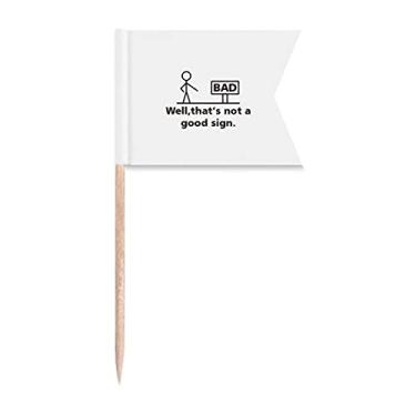 Imagem de Sinalizadores de palito de dente com indicação humana da Sign Road para placa de queijo de bolo de festa