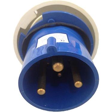Imagem de Plug Macho Industrial Jng 2p+t 63a 6h Azul 250v MGI-033 Top