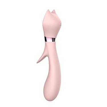 Imagem de Vibrador Duplo Motor 7 Modos de Frequências Gato Ponto G Clitóris Estimulação Massageador Sexual Zatla Shop
