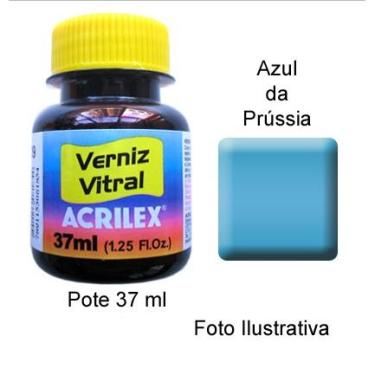 Imagem de Verniz Vitral 580 Azul Da Prussia Acrilex 37 Ml 992673