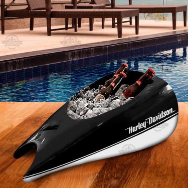 Imagem de Balde de Gelo Tanque Harley Davidson Preto