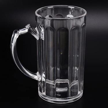 Imagem de Caneca De Cerveja, Caneca De Cerveja De Plástico, Caneca De Cerveja De Acrílico, Caneca De Cerveja De 500ml, De Grande Capacidade, Ambiental, Confortável, Leve, Portátil