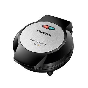 Imagem de MONDIAL Omeleteira Pratic Omelet II, Preto/Inox, 800W, 220V - OM-04-BI