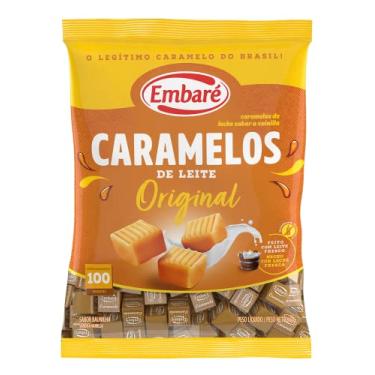 Imagem de Bala De Caramelo De Leite Original Sabor Baunilha Embaré 660g