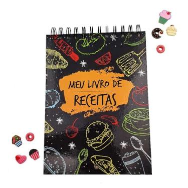 Imagem de Livro Caderno Receita Culinária Cozinha Anotação Gastronomia (Hamburguer)