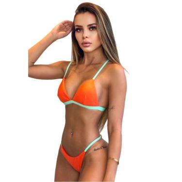 Imagem de Biquíni Feminino Aviador Com Calcinha Empina Bumbum e Tira Lateral