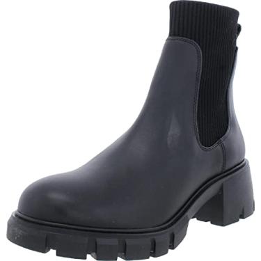 Imagem de Steve Madden Bota feminina Hayle no tornozelo, Preto, 40