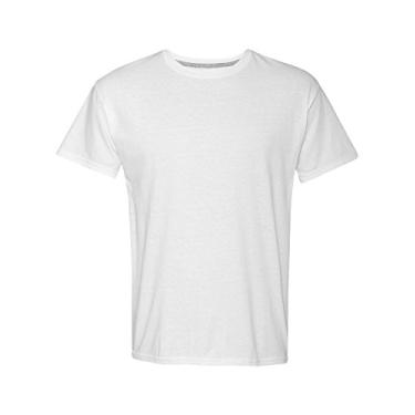 Imagem de Hanes Camisetas masculinas, pacote de camisetas masculinas X-Temp, camisetas que absorvem umidade, camisetas de mistura de algodão, pacote com 2, Branco, GG