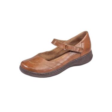 Imagem de Sapatilha sapato Boneca Vintage Serella Conforto em Couro Dia a Dia 7074v (34, Bege)