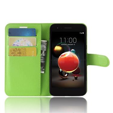 Imagem de Capa para LG X20, capa carteira flip de couro PU premium com compartimento para cartão, suporte e fecho magnético [capa interna de TPU à prova de choque] Compatível com LG X20