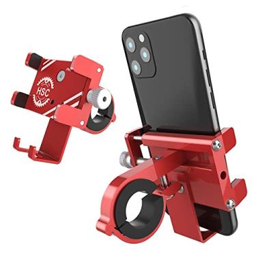 Imagem de Suporte para celular de bicicleta, suporte de telefone de motocicleta de alumínio, suporte de celular para guidão de motocicleta e bicicleta para iPhone 11 12 13 14 Pro Max Mini X XR Xs Plus, Samsung S22 S21 S20 Note20/10 4-7 polegadas