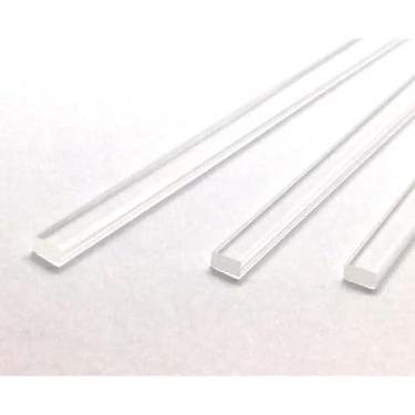 Imagem de 25pcs 6" x 4mm Flat Clear Sticks for Cake Toppers Cake pops or Lollipops - Acrylic Plexiglass Sticks Transparent Clear, Strong and not Bendy with Length of 4“,6“ or 8“ (25, 6in)