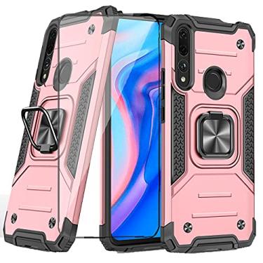 Imagem de Asuwish Compatible with Huawei Y9 Prime 2019 Case and Tempered Glass Screen Protector Cover Cell Ring Holder Kickstand Phone Cases for Huwai P Smart Z Hwauei Honor 9X Hawaii Enjoy 10 Plus Pink