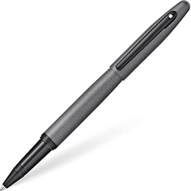 Imagem de Sheaffer Caneta esferográfica VFM cinza metálico com revestimento em pó preto fosco