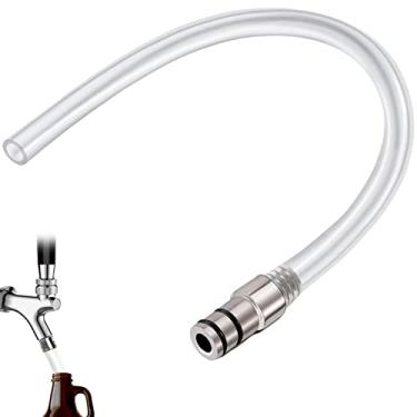Imagem de Tubo de enchimento Growler Preenchimento de rosnador Mangueira de enchimento Growler Tubo de enchimento Mangueira para torneiras de cerveja padrão Barril de cerveja Torneiras de cerveja para enchimento de garrafa Growler Enchimento Homebrew Fabricação de vinho Cerveja