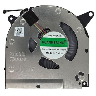 Imagem de HUANMEFANG Ventilador de resfriamento GPU de laptop de substituição para Lenovo R9000X Y9000X R9000V S7-15IMH5 S7-15ARH5 S7-15ACH6 2021 P/N DFS5K123043639 FN36