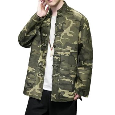 Imagem de GaoLeAve Jaqueta masculina de primavera militar camuflada 1 corta-vento jaqueta masculina camuflada, Hh-8816, G