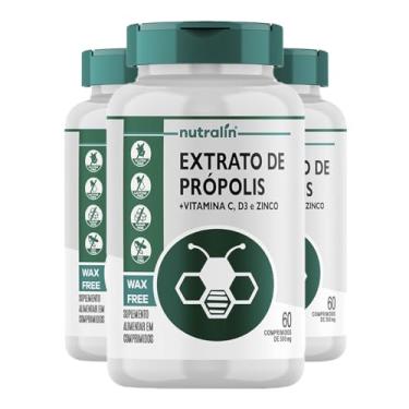 Imagem de Extrato Própolis + Vitamina C/D + Zinco Nutralín 60Comprimidos 3un