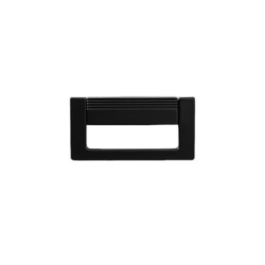 Imagem de Simples plana escondida fivela gaveta armário alça invisível flat-mounted gusset mobiliário ferragem alça de liga de alumínio, 10