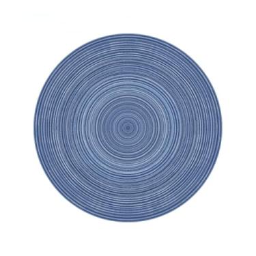 Imagem de Tapete redondo para área de poltrona, macio, antiderrapante, cor clara, decoração de sala de estar, lavável, vestiário, flanela, 7,160 cm, 62,99 pol.