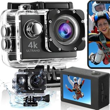 Imagem de Câmera de Ação, Filmadora 4K, Camera Filmadora,Camera 4K, Camera para Capacete de Moto, Câmera Sports Prova d´água Fotográfica, Câmara subaquática à prova de água com EIS