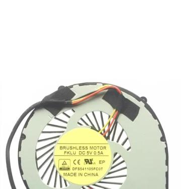 Imagem de 3PIN Laptop GPU FAN para CLEVO P650 P650SE P651SE P670SG P670SE P670SA P671SA DFS541105FC0T-FKLU 6-31-P6502-201 DFS541105FC0T FKLU Sem tampa traseira Novo