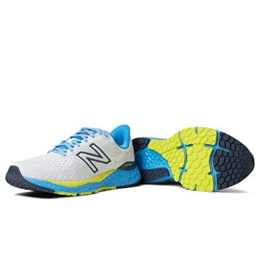 Imagem de New Balance Fresh Foam 880 V11 Tênis de corrida masculino, Branco/Hélio, 11 Wide