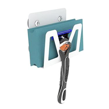 Imagem de UNIDAS STORE, Suporte Para Lamina Barbear Porta Gilete Ventosa Branco U.ELG