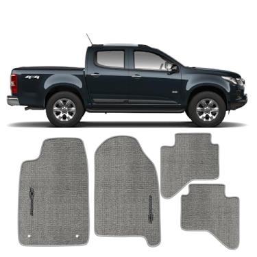 Imagem de Jogo De Tapetes Camionete S10 Ano 2012 A 2015 Em Carpete 7mm (Cinza, 2012 a 2015)