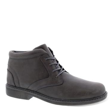 Imagem de Drew Bota masculina Bronx 40100 de couro, Cinza/Couro/Chukka, 13 XX-Wide