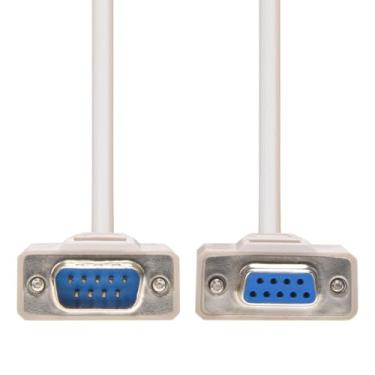 Imagem de Cabo de série InstallerParts DB9 macho para fêmea, Branco, 25 Feet