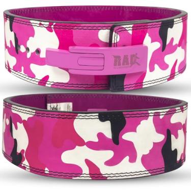 Imagem de RAD Cinto de ginástica para levantamento de peso masculino e feminino, tamanho 63 a 107 cm, espessura de 10 mm e largura de 10 cm, couro, preto