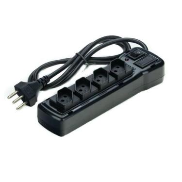 Imagem de Filtro linha com fusivel led proteção nbr 3p 5 tomadas bivolt fiolux f