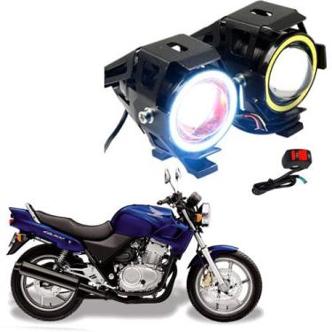 Imagem de Kit Led Farol Milha Moto CB500 1997 1998 1999 2000 2001 2002 2003 2004