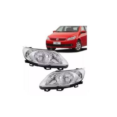 Imagem de Farol Gol G5 Gv 2009 2010 2011 Foco Duplo Cromado Lado Esquerdo - Auto
