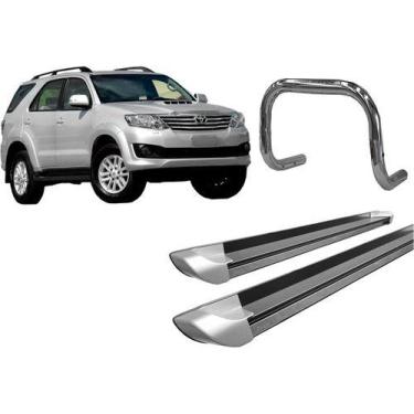 Imagem de Kit Estribo Perso quebra Mato S/ Barra Cromado Sw4 Até 2015 - HOZZ