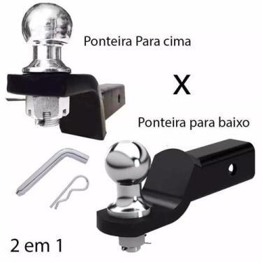 Imagem de Engate Reboque Removível RAM 1500 Cabeça vão 5x5 C/ Bola Pino Trava - 