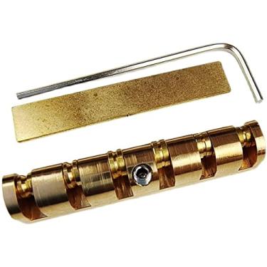 Imagem de Kaynes Substituição de porca de guitarra de latão ajustável de 43 mm para guitarras elétricas ou acústicas Gibson Les Paul LP SG