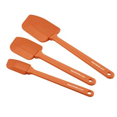 Imagem de Rachael Ray Tools & Gadgets Lil' Devils Conjunto de 3 peças de espátulas de silicone, laranja -