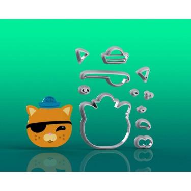 Imagem de Cortador Octonautas Tenente Kwazii Modular Tamanho 5cm