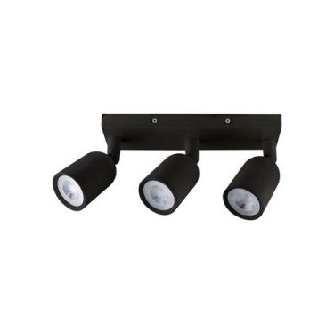 Imagem de Spot de Led Direct Triplo MR16 Linear 12w Preto Taschibra, 6500K - Bra