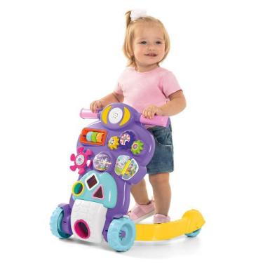 Imagem de Bebe Piloto Andador Infantil Educativo Empurrador 2 em 1 Tateti Calesi