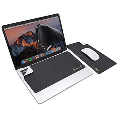 Imagem de SenseAGE Mouse pad para viagem, capa de teclado de laptop ultramacia, pano de limpeza de tela de couputer, solução 3 em 1, tapete de microfibra portátil e lavável com proteção de monitor, minério de