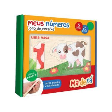 Imagem de Brinquedo de Encaixar Maderá Meus Números - Toyster Brinquedos 25 Peça