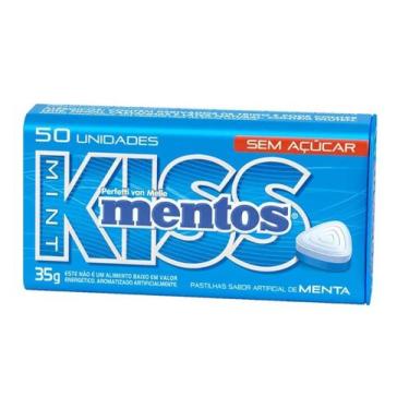 Imagem de Pastilha Mentos Kiss Menta Sem Açúcar 35g