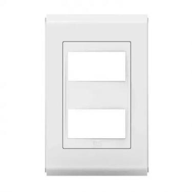 Imagem de  refinatto placa 4x2 2 posições style branco  - weg