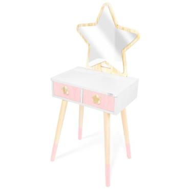 Imagem de Penteadeira Infantil de Madeira Estrela Tamanho P - Eita Casa Perfeita