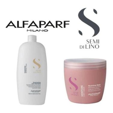Imagem de Kit Shampoo Sdl Diamond 1L + Máscara Sdl Moisture De 500Ml - Alfaparf