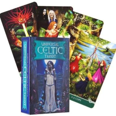 Imagem de Universal Celtic Tarot Deck Tarô Celta Wicca Baralho de Cartas de Orác